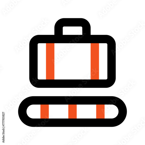 claim outline color icon