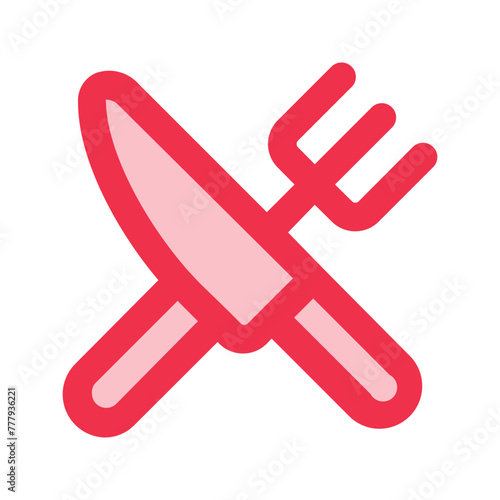 food court outline fill icon