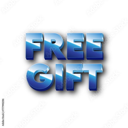 3D Free gift poster art