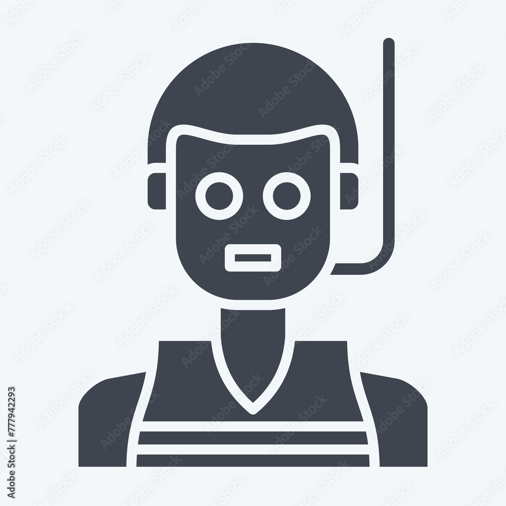 Icon Life Jacket. related to Diving symbol. glyph style. simple design illustration Icon Life Jacket. related to Diving symbol. glyph style. simple design illustration