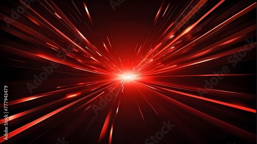 Bright Lights for Christmas Parties, Red Stars in Glowing Vector Design, Black Space with Glowing Stars, Bright Disco Motion in Vector Illustration, Red Stars and Shiny Lights in Motion