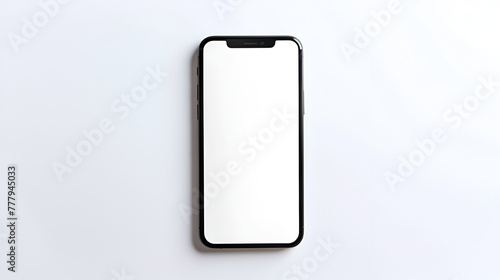 3D realistic high quality smartphone with isolated white background. Smart phone collection. Device front view. 3D mobile phone with shadow on white background
