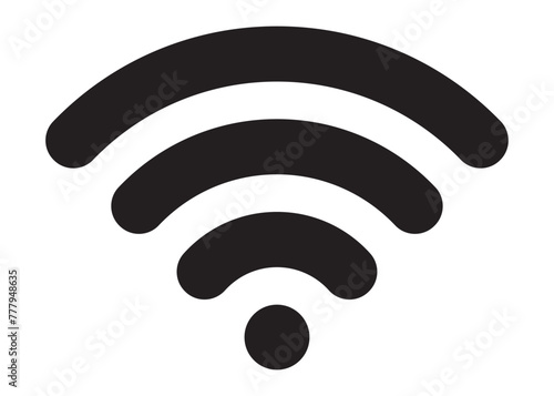 Wi-Fi sign icon. Network signal symbol. Vector