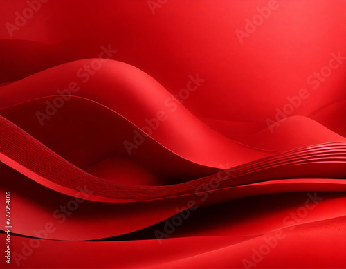 a smooth wavy background in red color