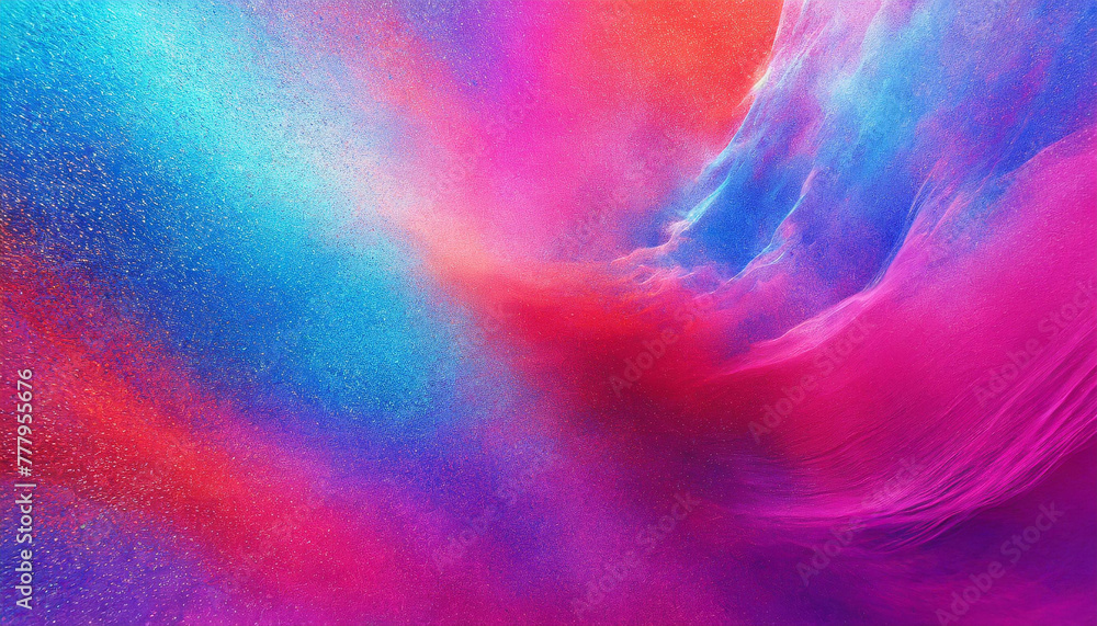 Color Burst: Abstract Grainy Background with Pink, Blue, Purple, and Red