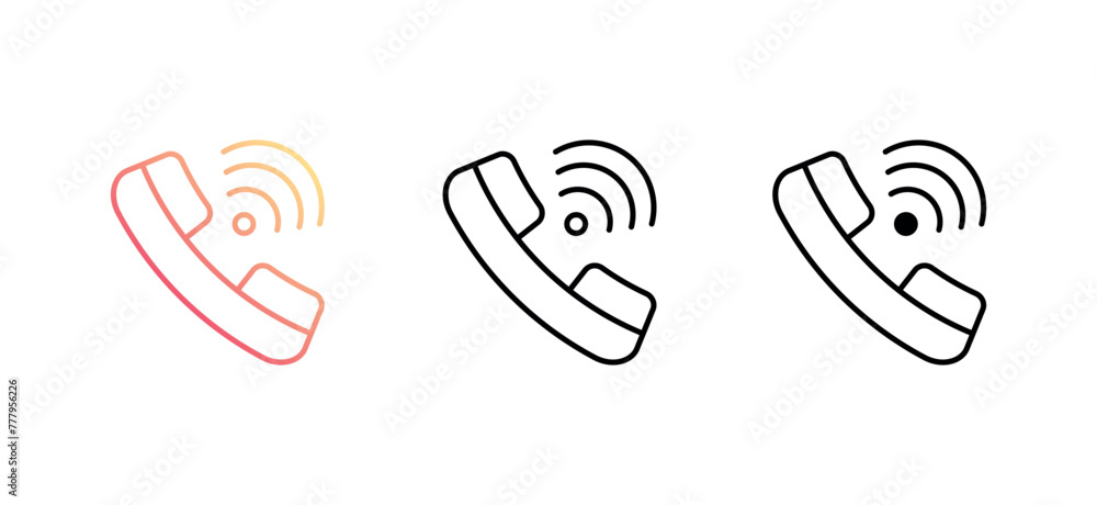 Phone icon design with white background stock illustration Phone icon design with white background stock illustration