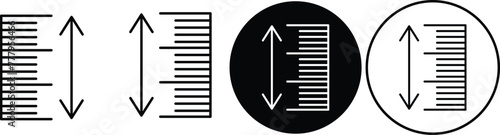 Man tall scale icon Vector. Tall person icon. Height symbol illustration