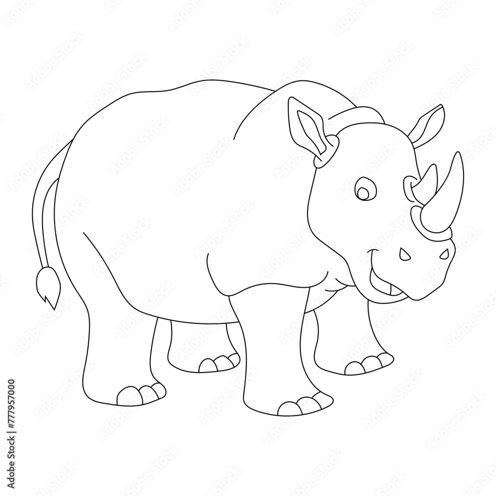 Rhino Clipart for Wildlife and Wild Animals Lovers. Cartoon Rhinoceros Clipart Rhino Clipart for Wildlife and Wild Animals Lovers. Cartoon Rhinoceros Clipart