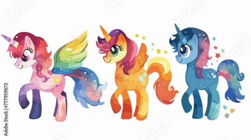 Little Pony Magic Drawing hand painted crayons