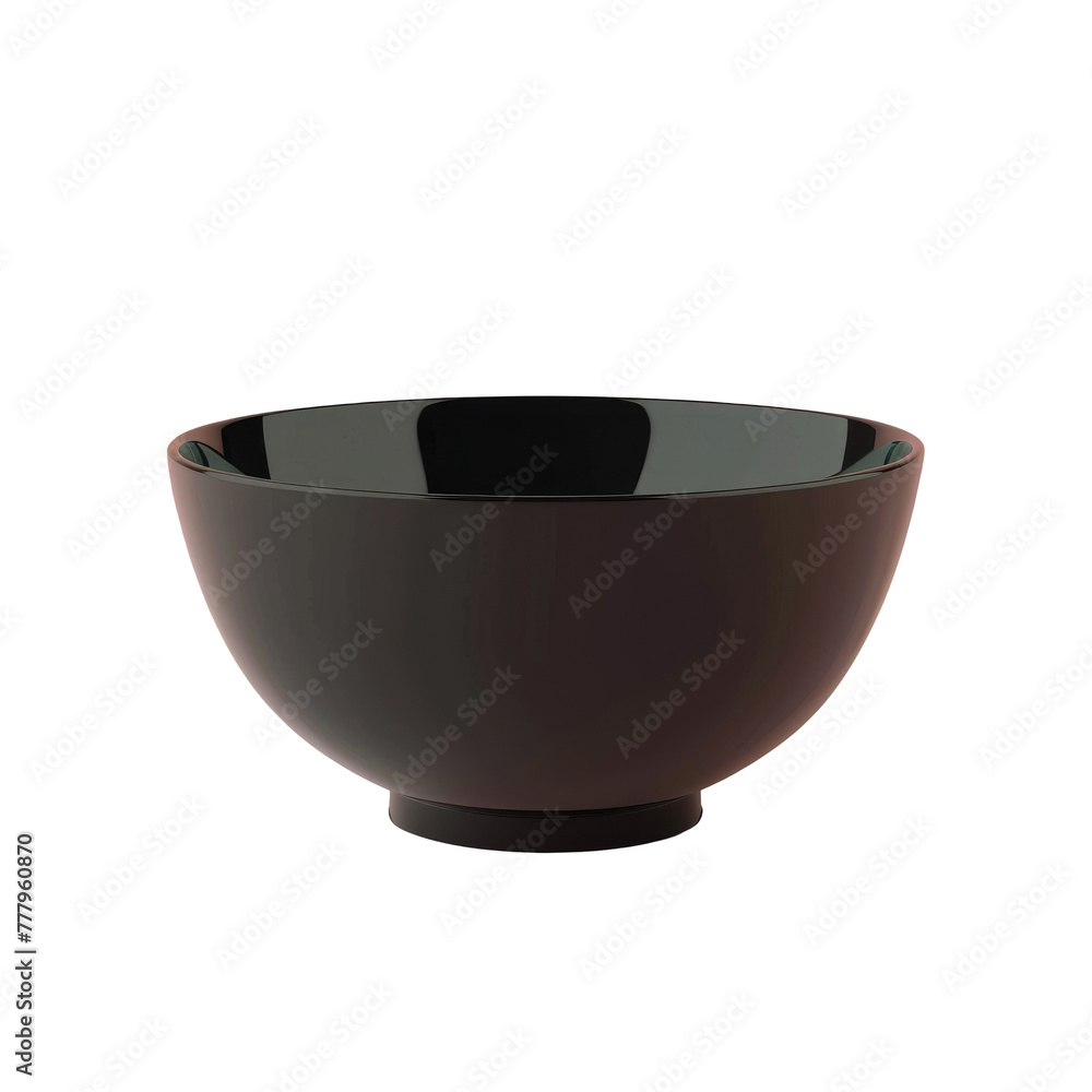 A bowl in close-up on a Transparent Background A bowl in close-up on a Transparent Background