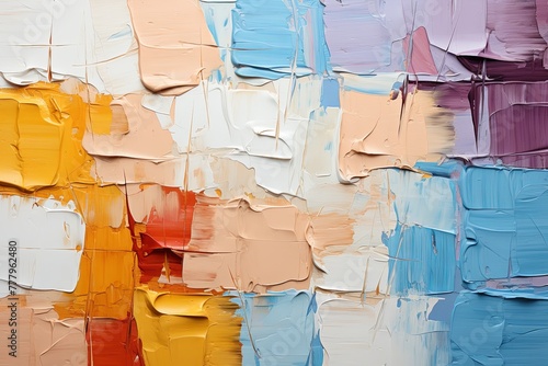 Bright brushstrokes of paint. Abstract background