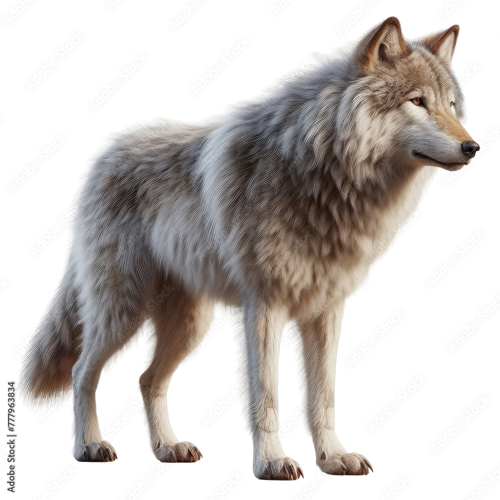 Fototapeta premium Isolated Animal on a Clear PNG Canvas, Generative AI