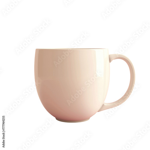 A pink cup on a Transparent Background