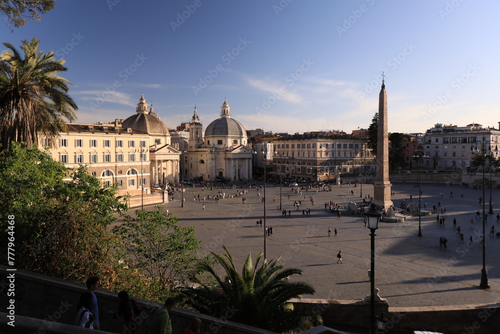 Fototapeta premium piazza del popolo rome italy