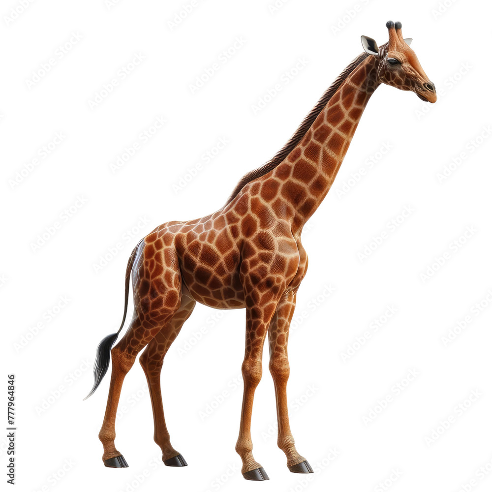 Fototapeta premium Isolated Animal on a Clear PNG Canvas, Generative AI