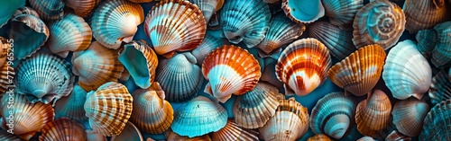 Diverse Collection of Colorful Seashells photo