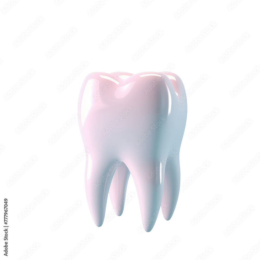 Close-up of a single tooth against a Transparent Background Close-up of a single tooth against a Transparent Background