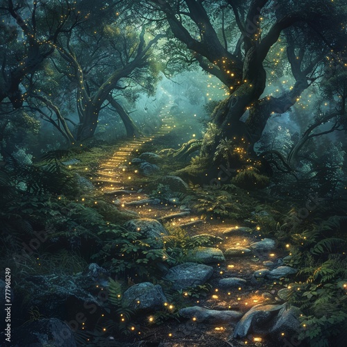 Enchanted forests that transform at night