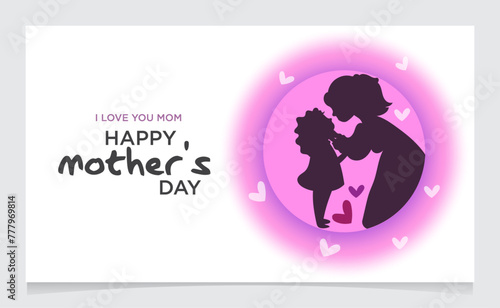 International Mothers day landing page template, poster , banner template