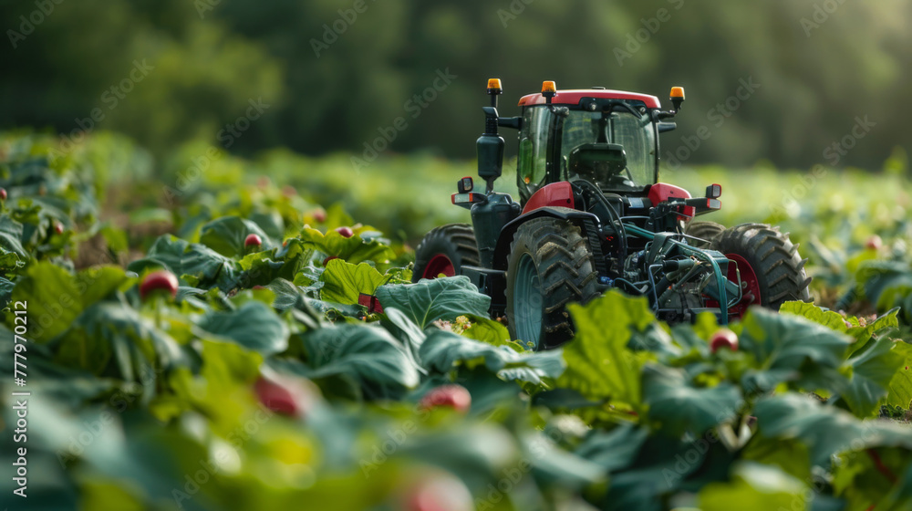 smart robotic farmers in agriculture futuristic robot automation to work to spray chemical fertilizer or increase efficiency. smart robotic farmers in agriculture futuristic robot automation to work to spray chemical fertilizer or increase efficiency.