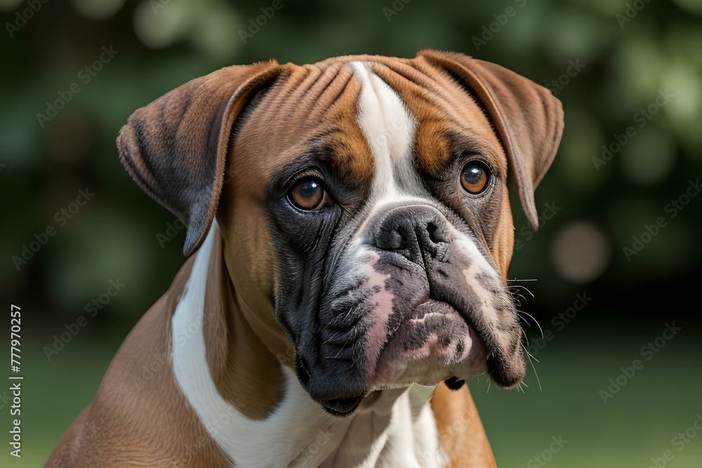 a beautiful picture of boxer dog | portrait dog | cute dog 