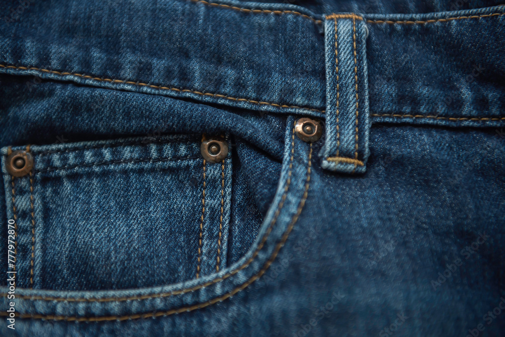 Blue jeans fabric background texture. Blue jeans fabric background texture.