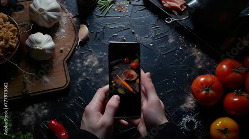taking food photography with a cell phone