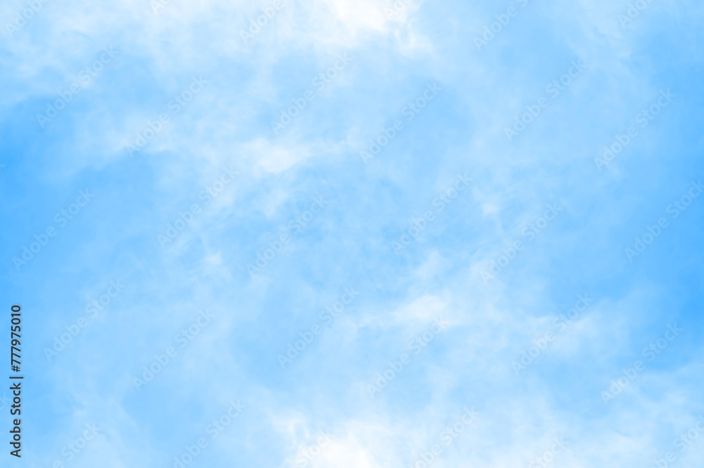 Blue smoke clouds background emotions vortices