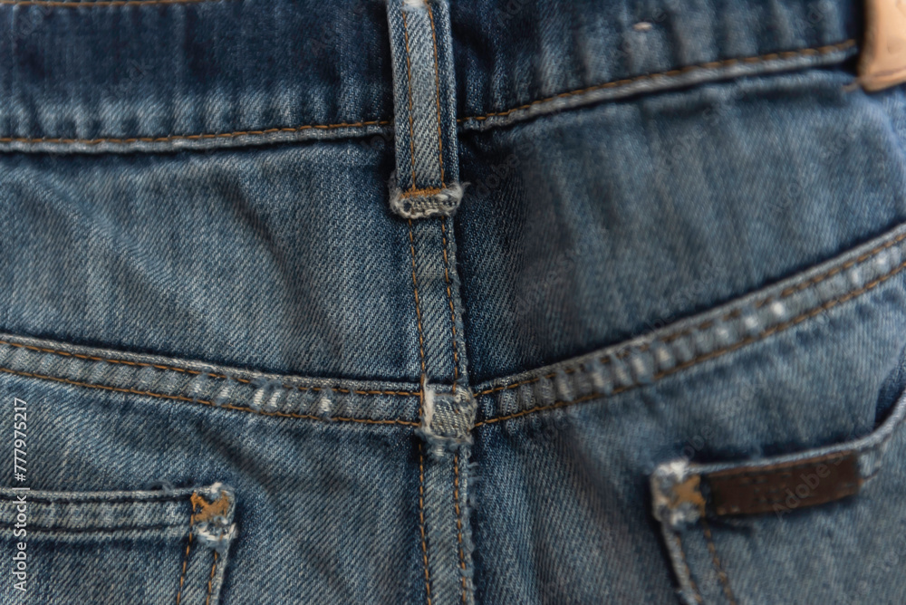 Blue jeans fabric background texture. Blue jeans fabric background texture.