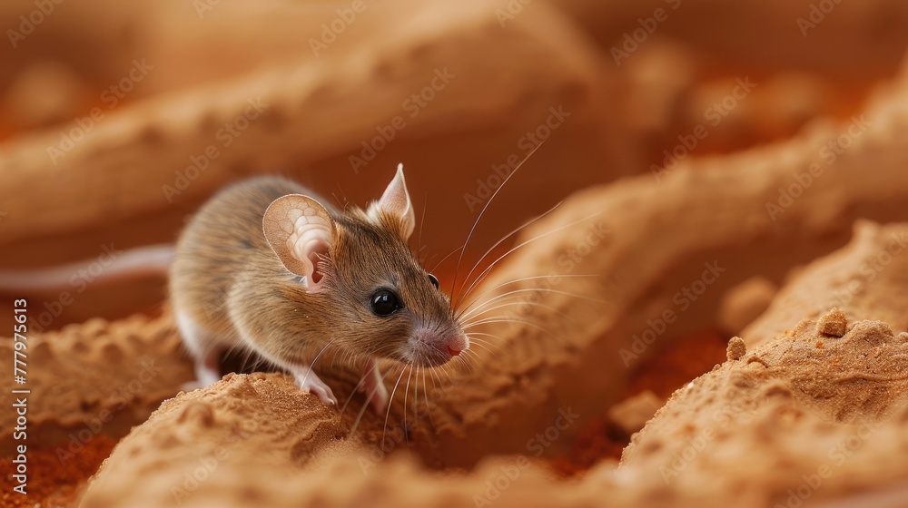 A mouse navigating a labyrinth built by scientists on Mars to study cognitive abilities in different atmospheres A mouse navigating a labyrinth built by scientists on Mars to study cognitive abilities in different atmospheres