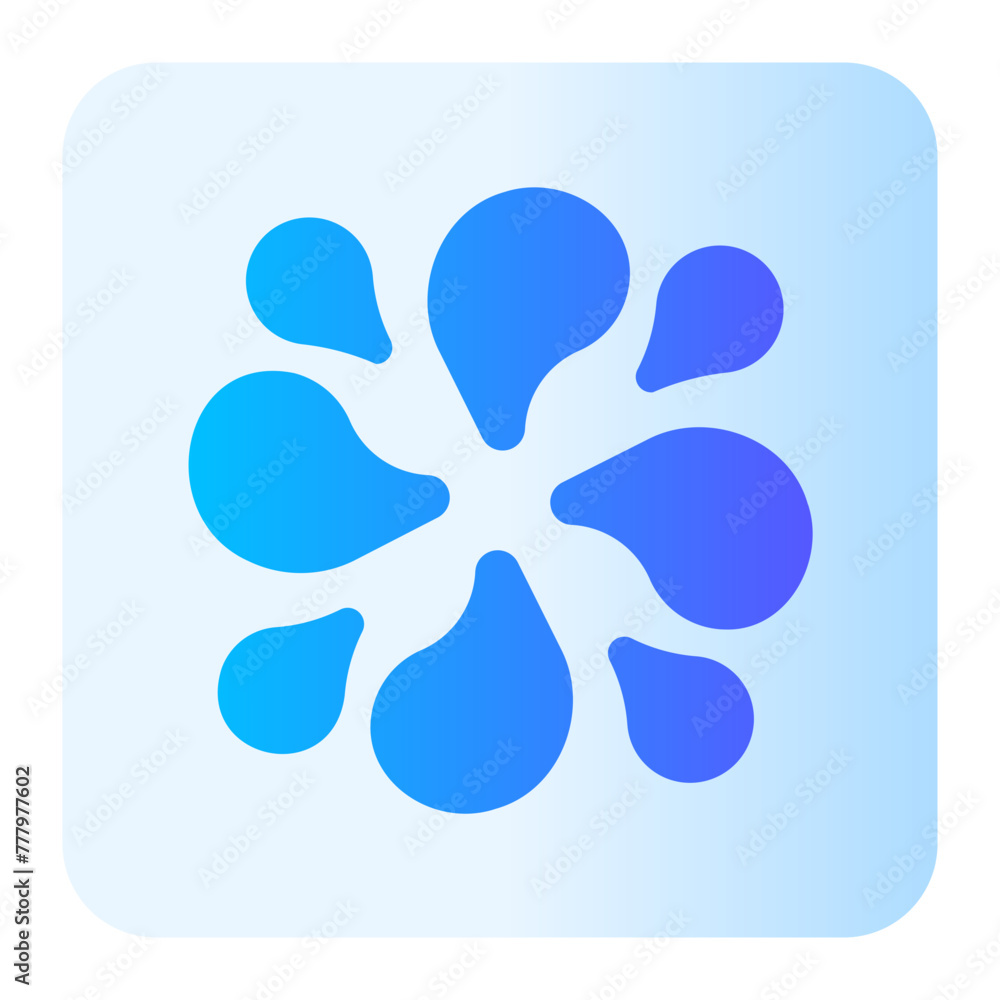 Splash gradient icon
