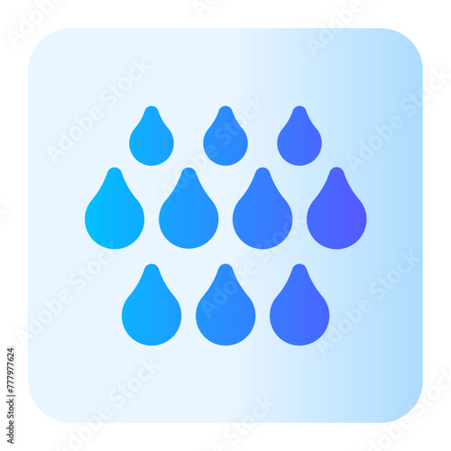 droplets gradient icon