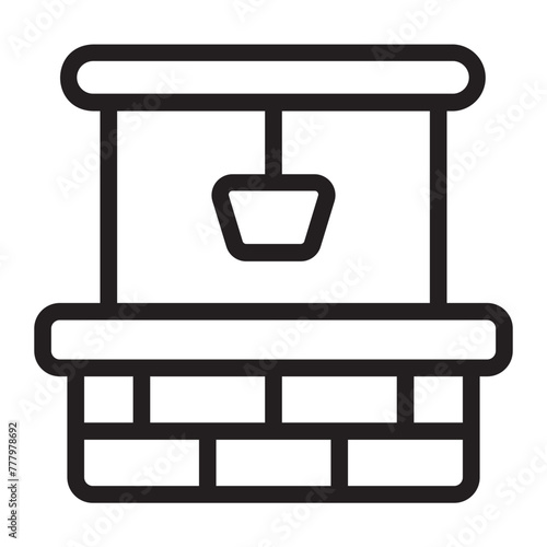 water well line icon