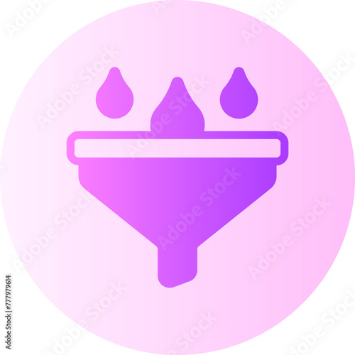 water filter gradient icon