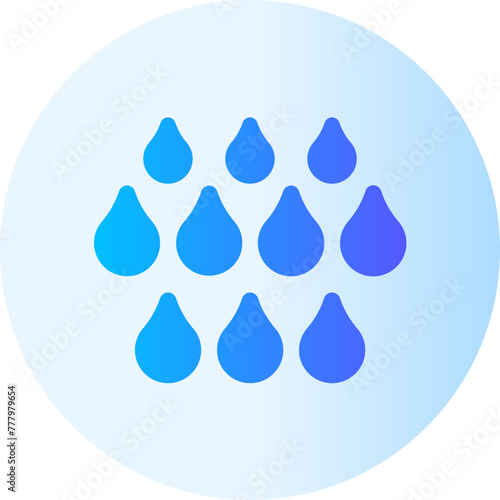 droplets gradient icon