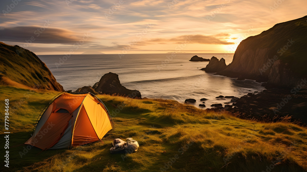 Camping along the coast