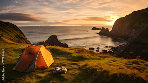 Camping along the coast