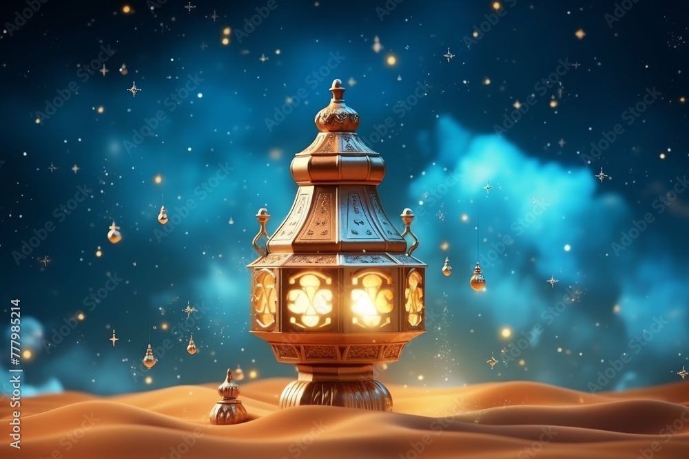 Eid mubarak and ramadan kareem greetings with islamic lantern and mosque. Eid al fitr background Eid mubarak and ramadan kareem greetings with islamic lantern and mosque. Eid al fitr background