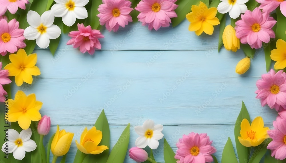 spring-background, springtime, spring flowers frame spring-background, springtime, spring flowers frame