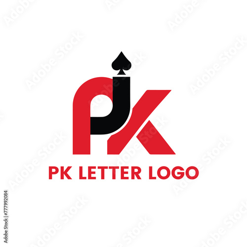 PK letter logo