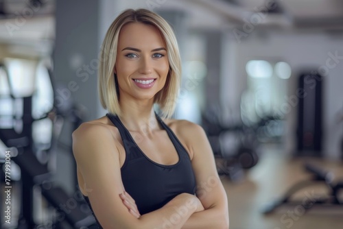 Woman in Black Top Posing for Picture