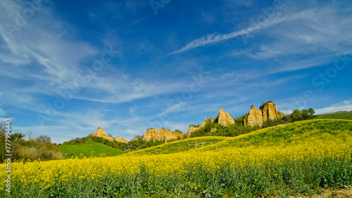 Paesaggio delle Balze del Valdarno,T oscana, Provincia di Arezzo, Italia photo
