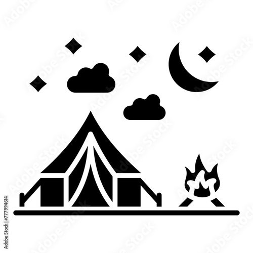 Night camp Icon