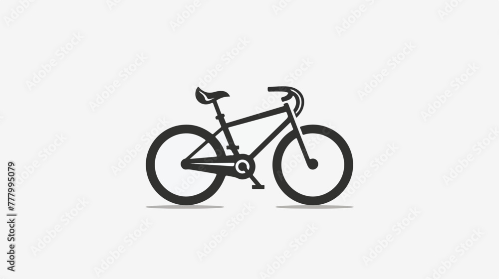 Bike icon logo vector illustration in black on white background