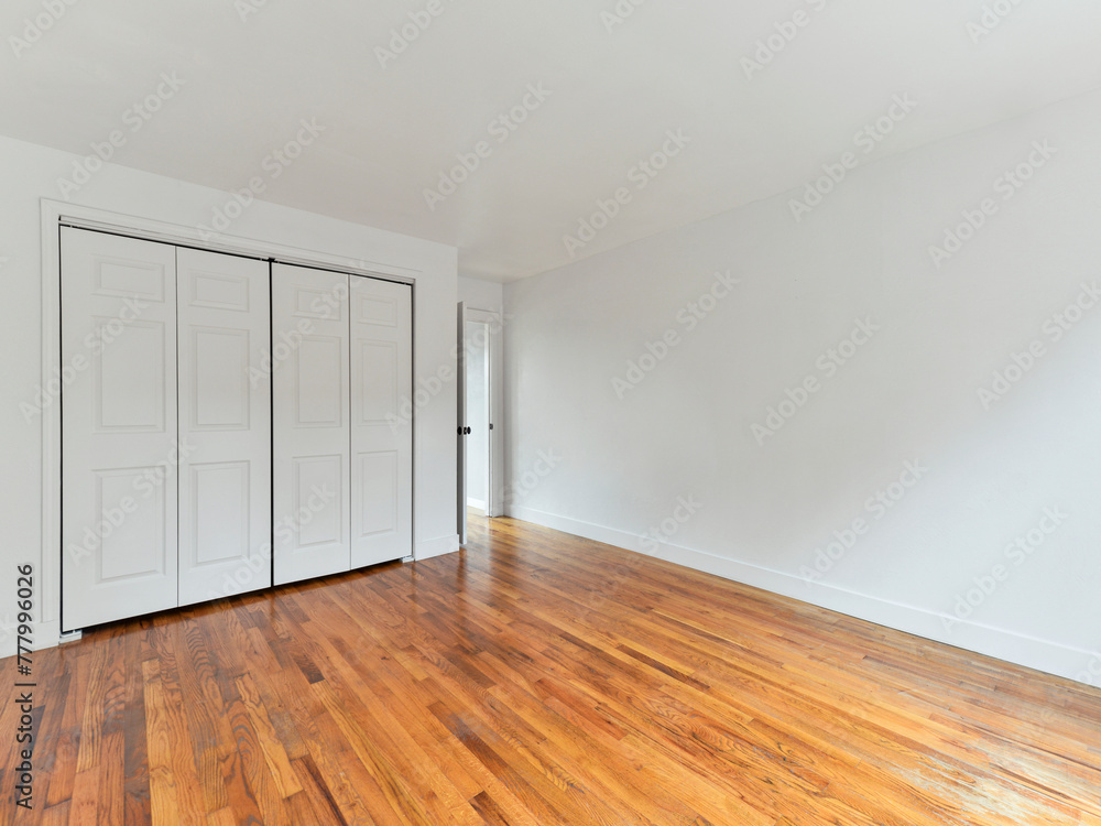 Modern residential empty bedroom interior Modern residential empty bedroom interior