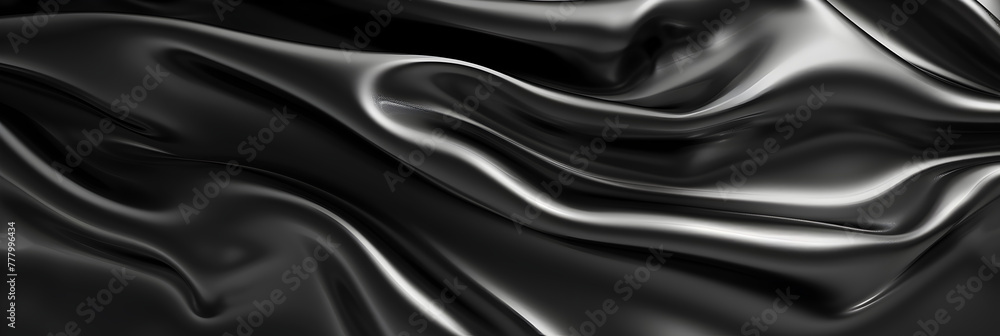 Luxury black fabric background ,black silk background, 