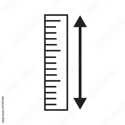 adjustable height icon set. adjust length vector symbol. size adjustment arrow sign., eps10