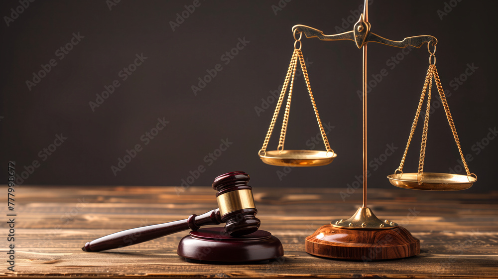 Legal Services Advertisement: Legal Scales, Judge's Gavel, and Scales of Justice, Representing Judiciary and Justice, with Copy Space Legal Services Advertisement: Legal Scales, Judge's Gavel, and Scales of Justice, Representing Judiciary and Justice, with Copy Space