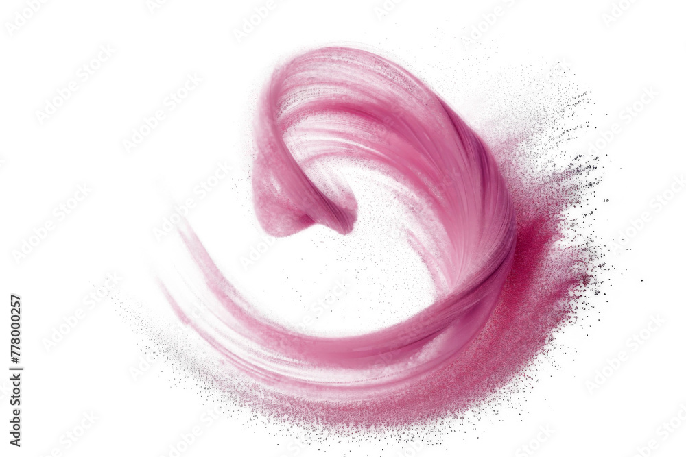 Pink rose gold glitter dust swirl in wavy form isolated on background, glowing pink shiny light that splash and flowing, festive element for celebration. Pink rose gold glitter dust swirl in wavy form isolated on background, glowing pink shiny light that splash and flowing, festive element for celebration.