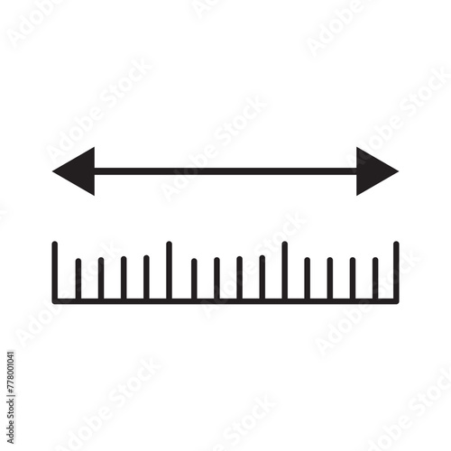 Height and width icon symbol simple design, eps10